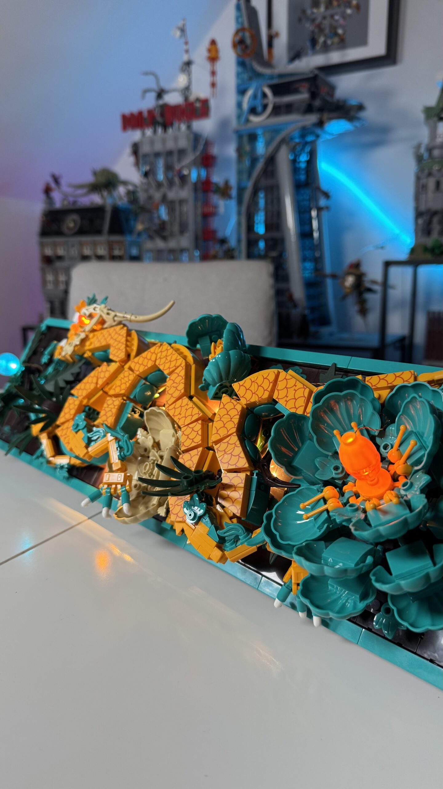 JMBricklayer Mythic Dragon Tiles Review – Starkes Drachen Wandbild aus Klemmbausteinen?